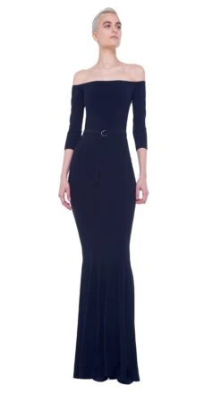 OFF SHOULDER FISHTAIL GOWN -Norma Kamali 1 23 19 nk 00447