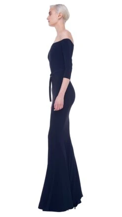 OFF SHOULDER FISHTAIL GOWN -Norma Kamali 1 23 19 nk 00448