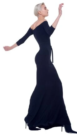 OFF SHOULDER FISHTAIL GOWN -Norma Kamali 1 23 19 nk 00463