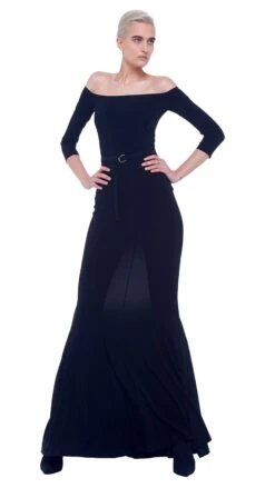 OFF SHOULDER FISHTAIL GOWN -Norma Kamali 1 23 19 nk 00466