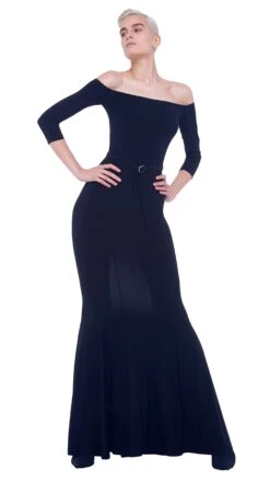 OFF SHOULDER FISHTAIL GOWN -Norma Kamali 1 23 19 nk 00467
