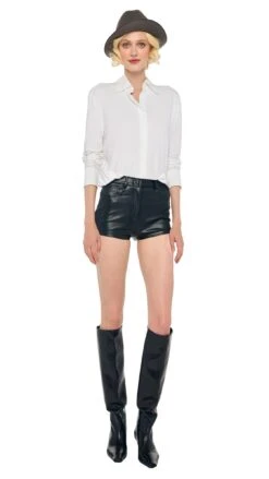 NK SHIRT BODYSUIT W/ COLLAR STAND
