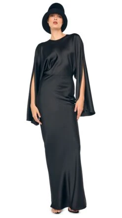 REVERSE OBIE GOWN LONG SLEEVE 12 REVERSE OBIE GOWN LONG SLEEVE -Norma Kamali 1 29 25f25nk00276