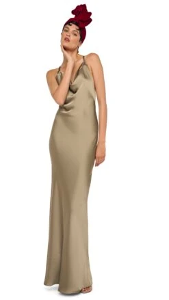 CROSS BACK BIAS GOWN -Norma Kamali 1 29 25f25nk00517