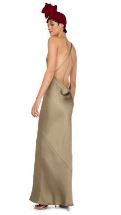 CROSS BACK BIAS GOWN -Norma Kamali 1 29 25f25nk00529