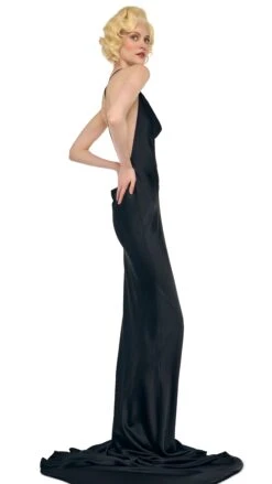 CROSS BACK BIAS GOWN W/ TRAIN 16 CROSS BACK BIAS GOWN W/ TRAIN -Norma Kamali 1 29 25f25nk00556