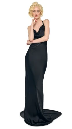 CROSS BACK BIAS GOWN W/ TRAIN 13 CROSS BACK BIAS GOWN W/ TRAIN -Norma Kamali 1 29 25f25nk00574