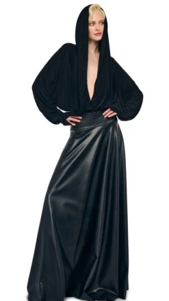 HOODED SUPER OS BF NK SHIRT BODYSUIT -Norma Kamali 1 29 25f25nk02373 a5e78570 da2e 4aa0 8af2 58afe43766aa