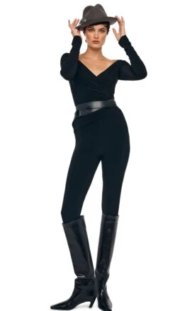 OFF SHOULDER SWEETHEART CATSUIT 10 OFF SHOULDER SWEETHEART CATSUIT -Norma Kamali 1 29 25f25nk03410