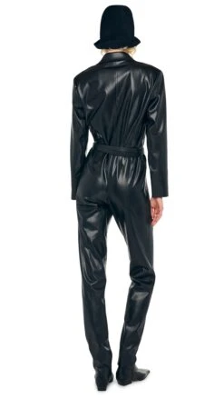 EASY FIT SINGLE BREASTED TAPERED LEG JUMPSUIT -Norma Kamali 1 29 25f25nk03431