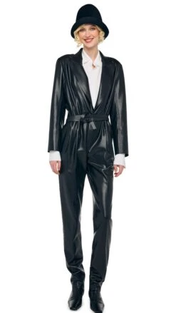 EASY FIT SINGLE BREASTED TAPERED LEG JUMPSUIT