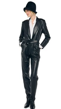 EASY FIT SINGLE BREASTED TAPERED LEG JUMPSUIT -Norma Kamali 1 29 25f25nk03484