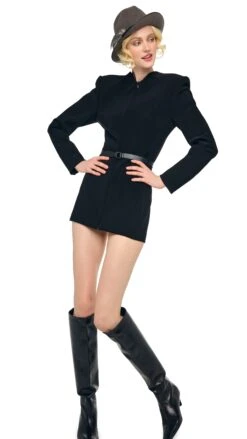 LS V NECK ZIP FRONT JACKET 11 LS V NECK ZIP FRONT JACKET -Norma Kamali 1 29 25f25nk04472