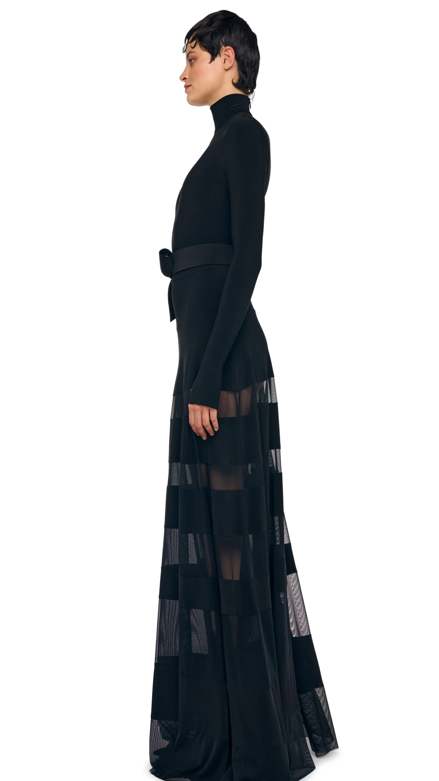 SPLICED FLARED SKIRT TO FLOOR 2 SPLICED FLARED SKIRT TO FLOOR - Image 2