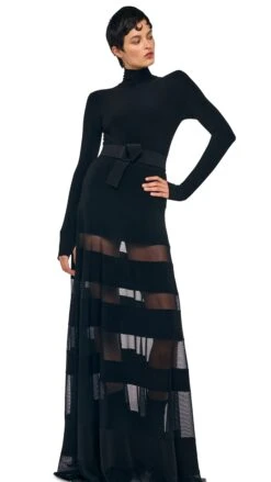 SPLICED FLARED SKIRT TO FLOOR 10 SPLICED FLARED SKIRT TO FLOOR -Norma Kamali 1 29 25f25nk05430