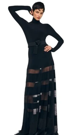 SPLICED FLARED SKIRT TO FLOOR 11 SPLICED FLARED SKIRT TO FLOOR -Norma Kamali 1 29 25f25nk05433