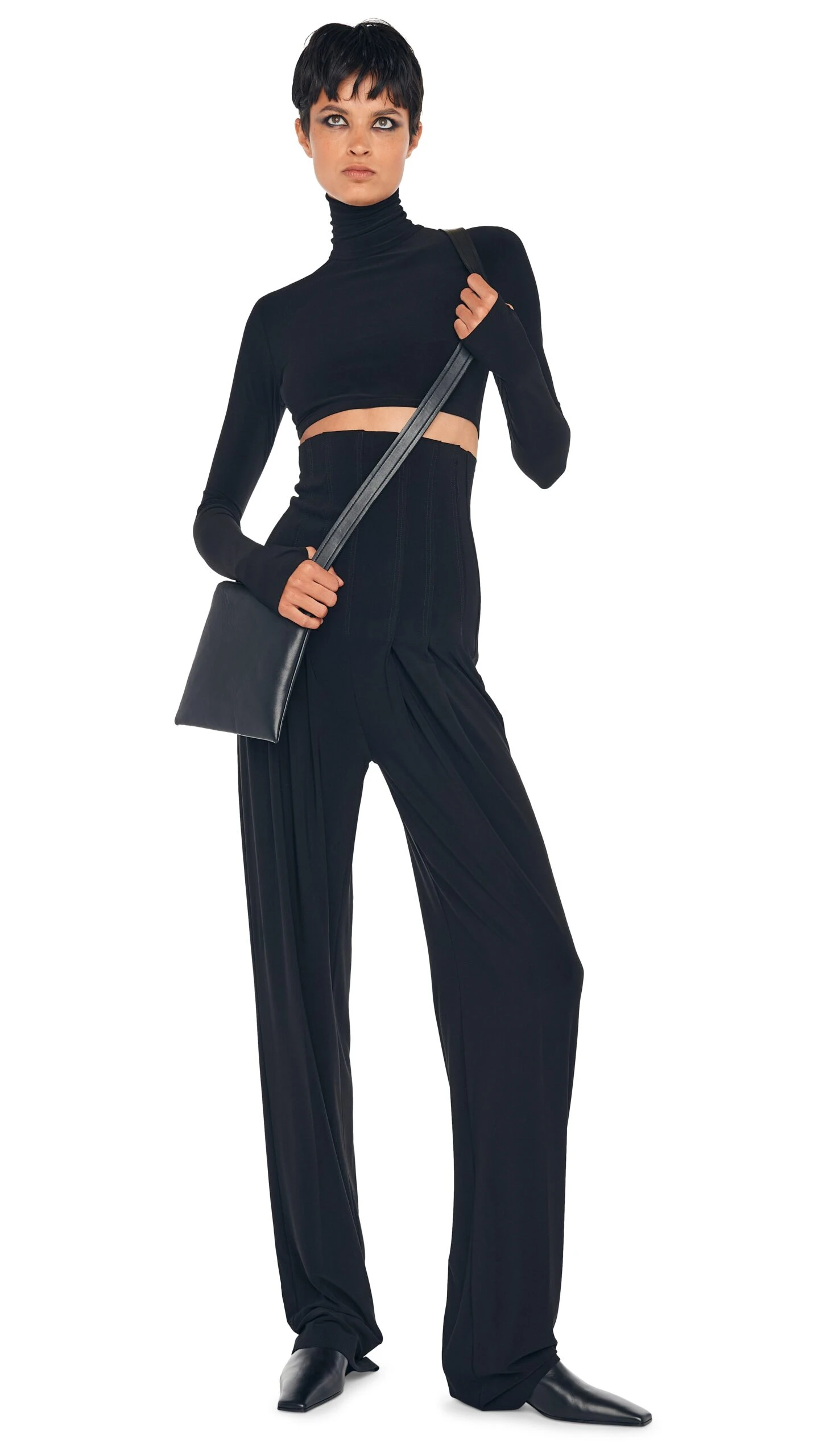 HIGH WAIST TAILORED PLEAT PANT 7 HIGH WAIST TAILORED PLEAT PANT - Image 7