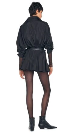 SUPER OS BF NK SHIRT FLARED MINI DRESS -Norma Kamali 1 30 24nk03899