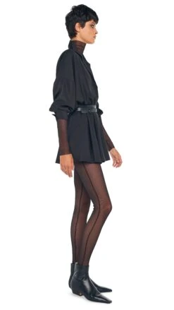 SUPER OS BF NK SHIRT FLARED MINI DRESS -Norma Kamali 1 30 24nk03901