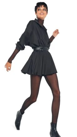 SUPER OS BF NK SHIRT FLARED MINI DRESS -Norma Kamali 1 30 24nk03967