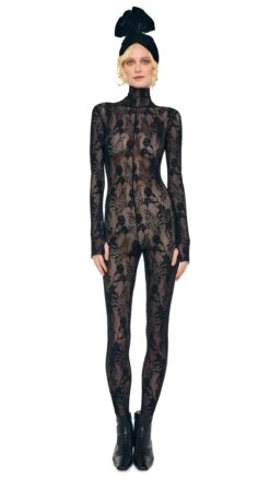 LONG SLEEVE SLIM FIT TURTLE CATSUIT W/ FOOTIE