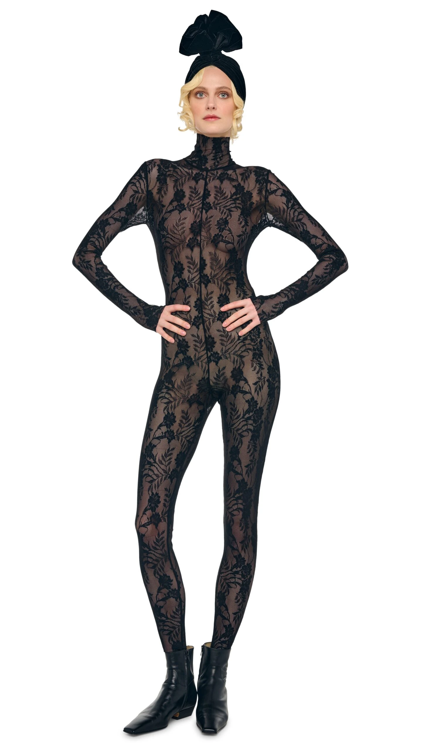 LONG SLEEVE SLIM FIT TURTLE CATSUIT W/ FOOTIE 4 LONG SLEEVE SLIM FIT TURTLE CATSUIT W/ FOOTIE - Image 4