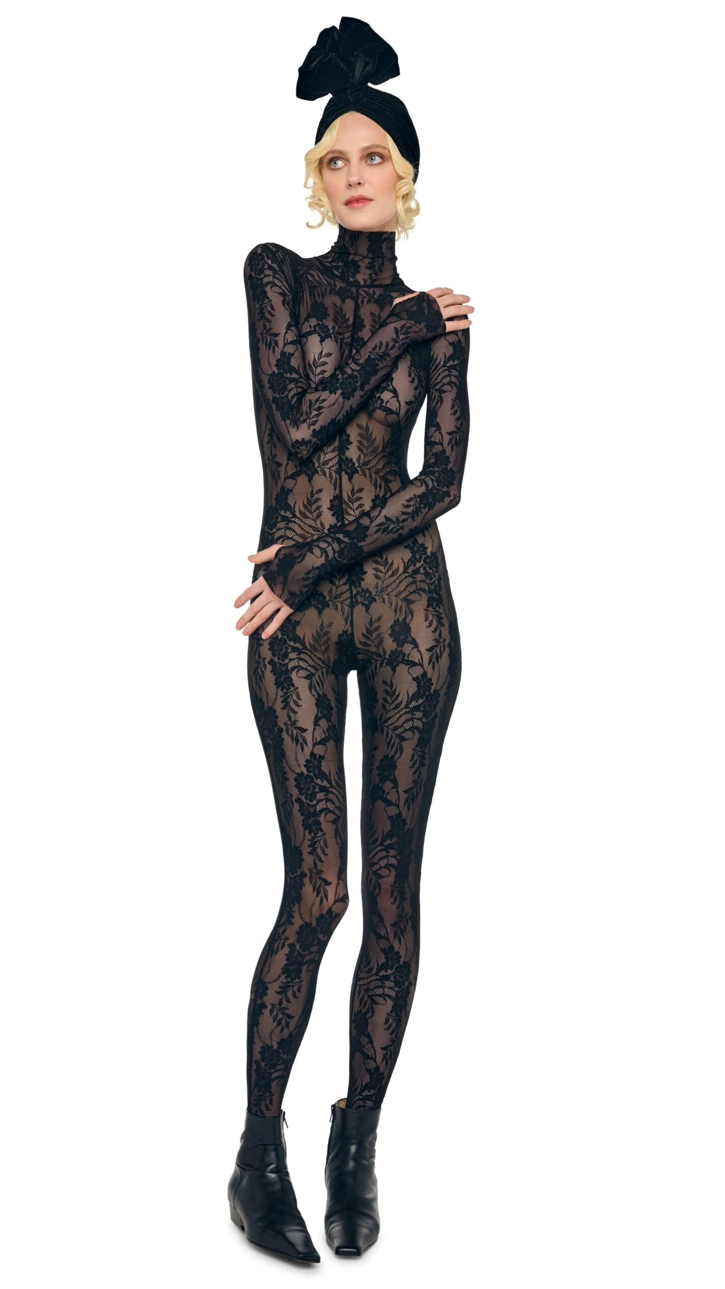 LONG SLEEVE SLIM FIT TURTLE CATSUIT W/ FOOTIE 5 LONG SLEEVE SLIM FIT TURTLE CATSUIT W/ FOOTIE - Image 5