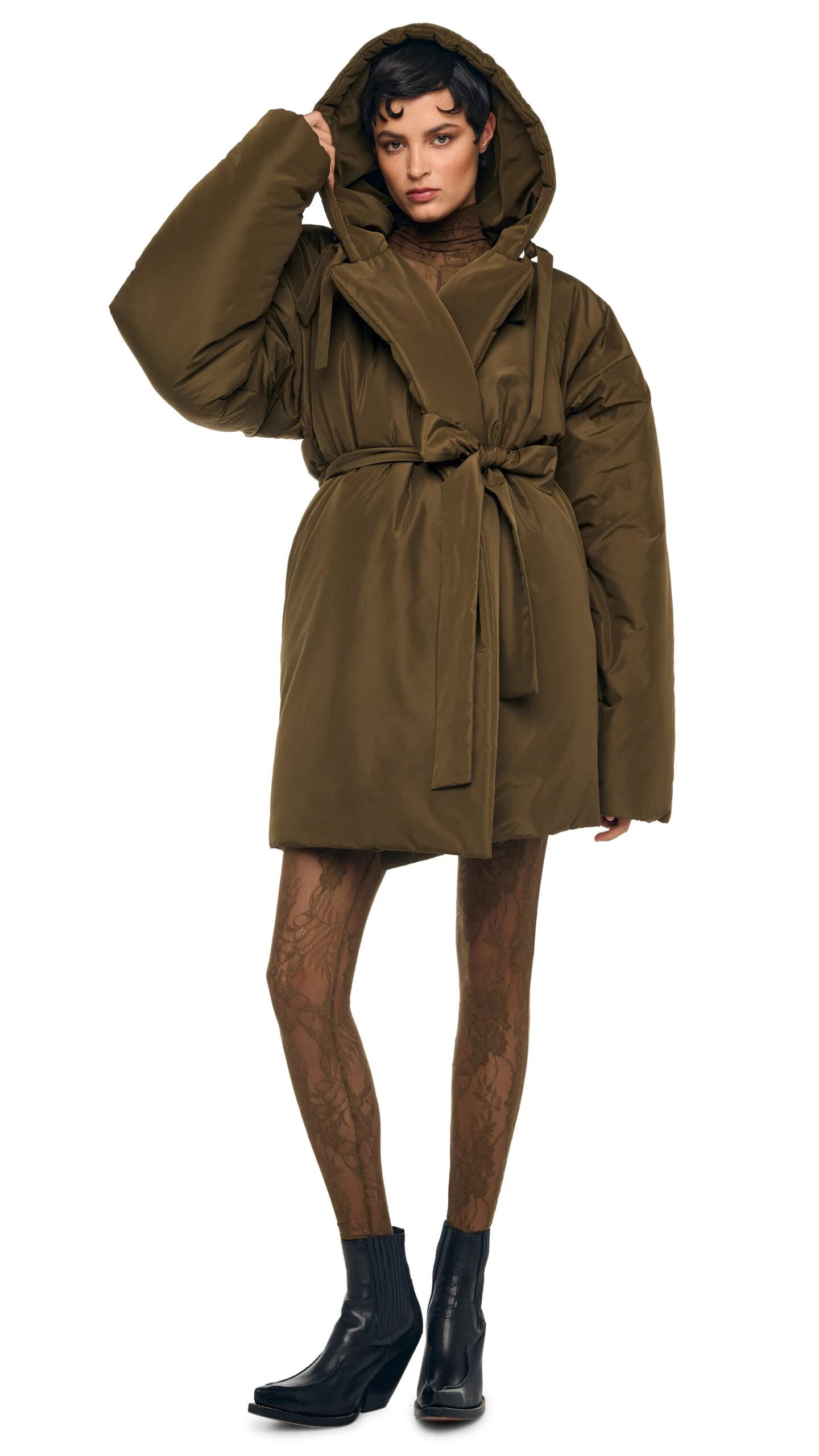HOODED SLEEPING BAG COAT TO KNEE 7 HOODED SLEEPING BAG COAT TO KNEE - Image 7
