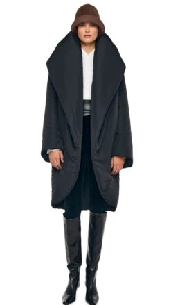 SHAWL COLLAR SLEEPING BAG COAT