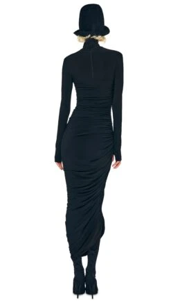 LS TURTLENECK STRAPLESS DIANA GOWN W/ CATSUIT 11 LS TURTLENECK STRAPLESS DIANA GOWN W/ CATSUIT -Norma Kamali 1 3025f25nk07490