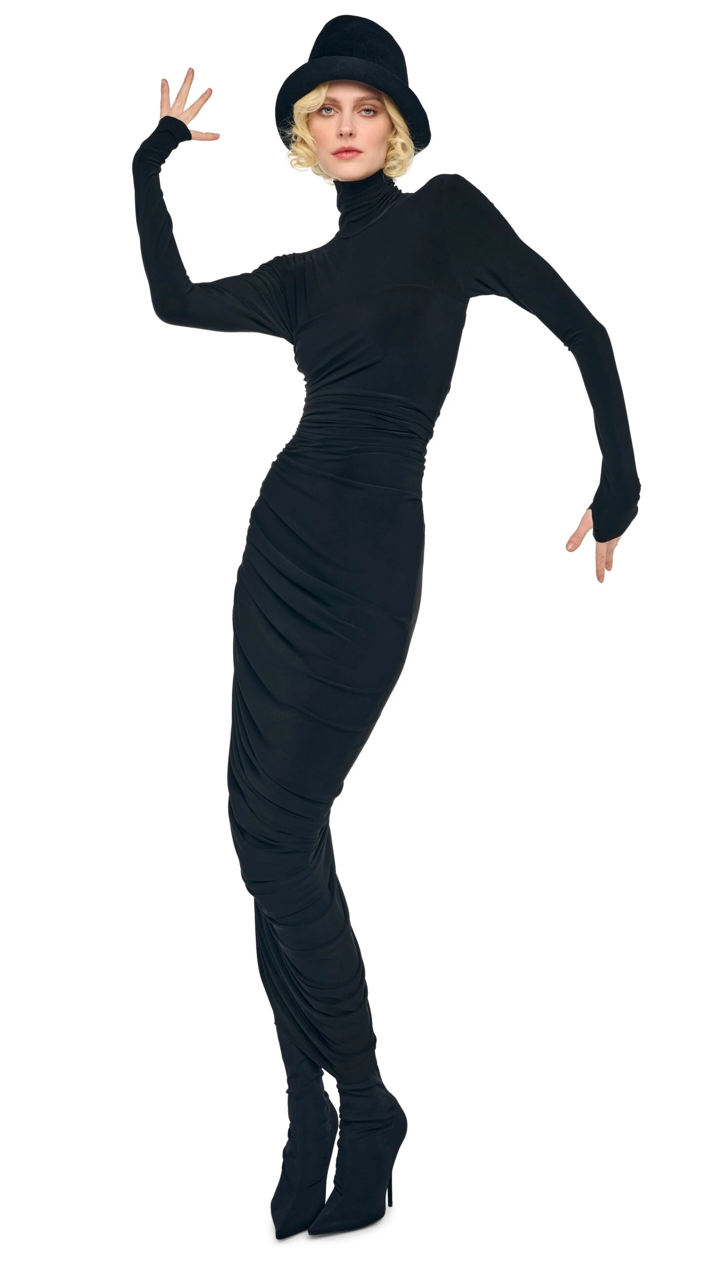 LS TURTLENECK STRAPLESS DIANA GOWN W/ CATSUIT 8 LS TURTLENECK STRAPLESS DIANA GOWN W/ CATSUIT - Image 8