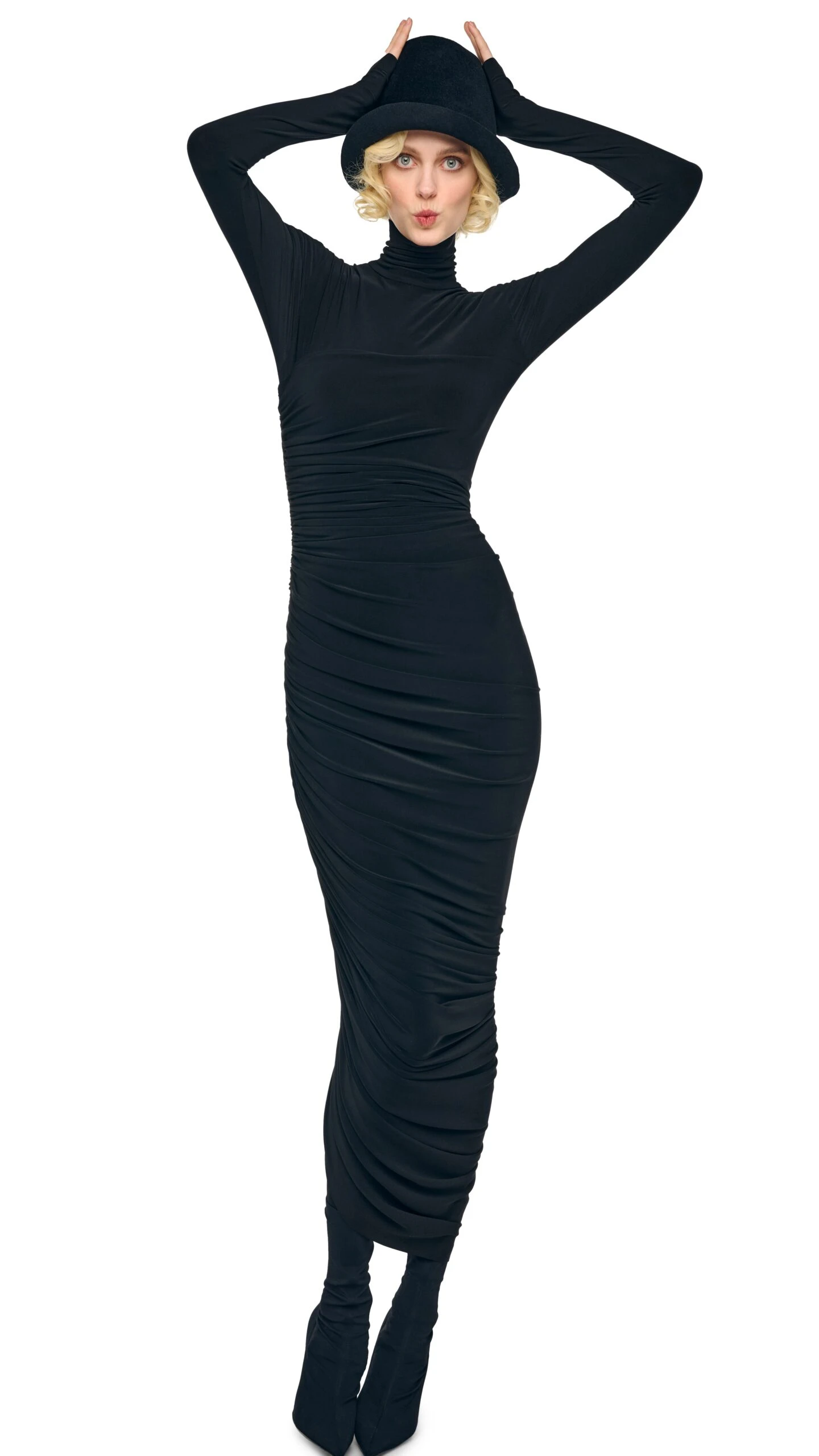 LS TURTLENECK STRAPLESS DIANA GOWN W/ CATSUIT 5 LS TURTLENECK STRAPLESS DIANA GOWN W/ CATSUIT - Image 5