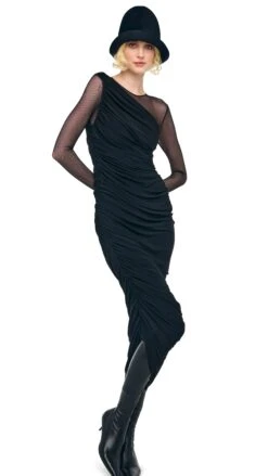 LONG SLEEVE DIANA GOWN + LEGGING W/ FOOTIE -Norma Kamali 1 3025f25nk08109