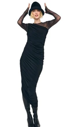 LONG SLEEVE DIANA GOWN + LEGGING W/ FOOTIE -Norma Kamali 1 3025f25nk08113