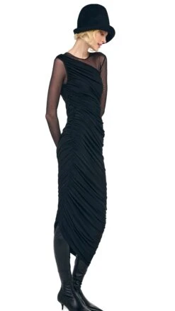 LONG SLEEVE DIANA GOWN + LEGGING W/ FOOTIE -Norma Kamali 1 3025f25nk08118