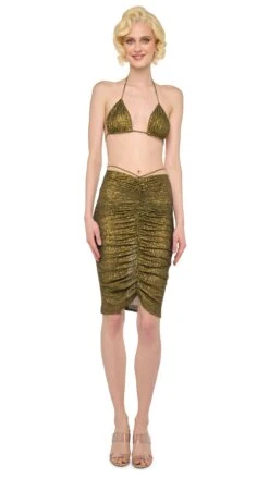 SHIRRED FRONT SKIRT TO KNEE 10 SHIRRED FRONT SKIRT TO KNEE -Norma Kamali 1 3025f25nk11184 5a58be0a 8292 4f1f 866d e61811478337