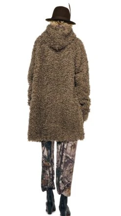 OS RAGLAN SLEEVE ZIP FRONT HOODED JACKET 8 OS RAGLAN SLEEVE ZIP FRONT HOODED JACKET -Norma Kamali 1 31 25f25nk13358