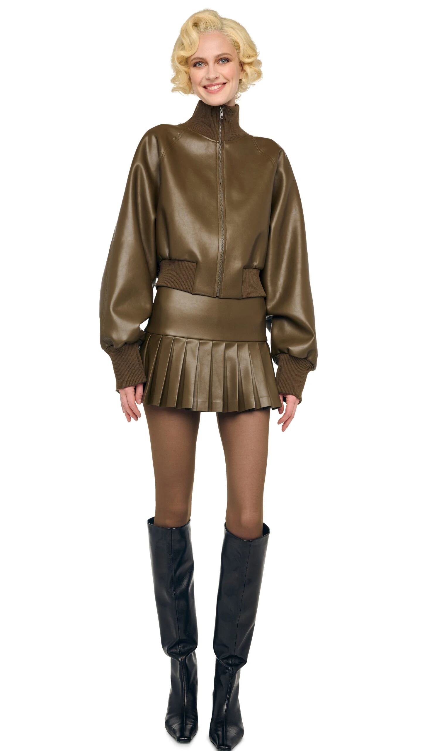 OVERSIZED TURTLE BOMBER JACKET TO WAIST 7 OVERSIZED TURTLE BOMBER JACKET TO WAIST - Image 7