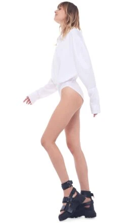 OVERSIZE BF NK BODYSUIT -Norma Kamali 10 6 20nk 14206