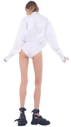 OVERSIZE BF NK BODYSUIT -Norma Kamali 10 6 20nk 14207