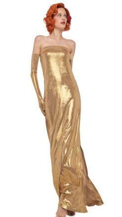 STRAPLESS TAILORED SIDE SLIT GOWN -Norma Kamali 11 20 24pf25nk00065