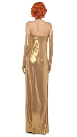 STRAPLESS TAILORED SIDE SLIT GOWN -Norma Kamali 11 20 24pf25nk00074