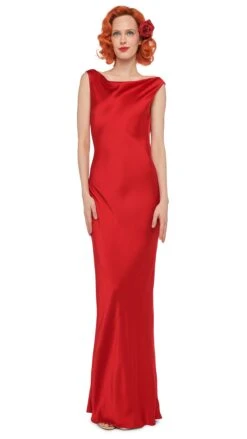 SLEEVELESS LOW BACK DRAPE GOWN 11 SLEEVELESS LOW BACK DRAPE GOWN -Norma Kamali 11 20 24pf25nk04500