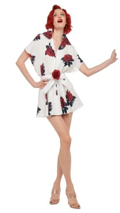 SUPER OS SLEEVELESS BF NK SHIRT FLARED MINI DRESS -Norma Kamali 11 21 24pf25nk07800