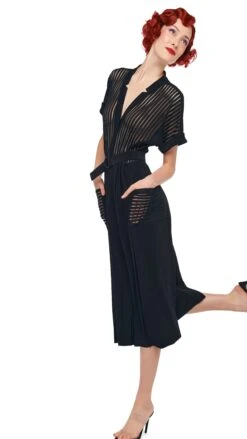 GERALYN SHORT SLEEVE DRESS -Norma Kamali 11 21 24pf25nk08833