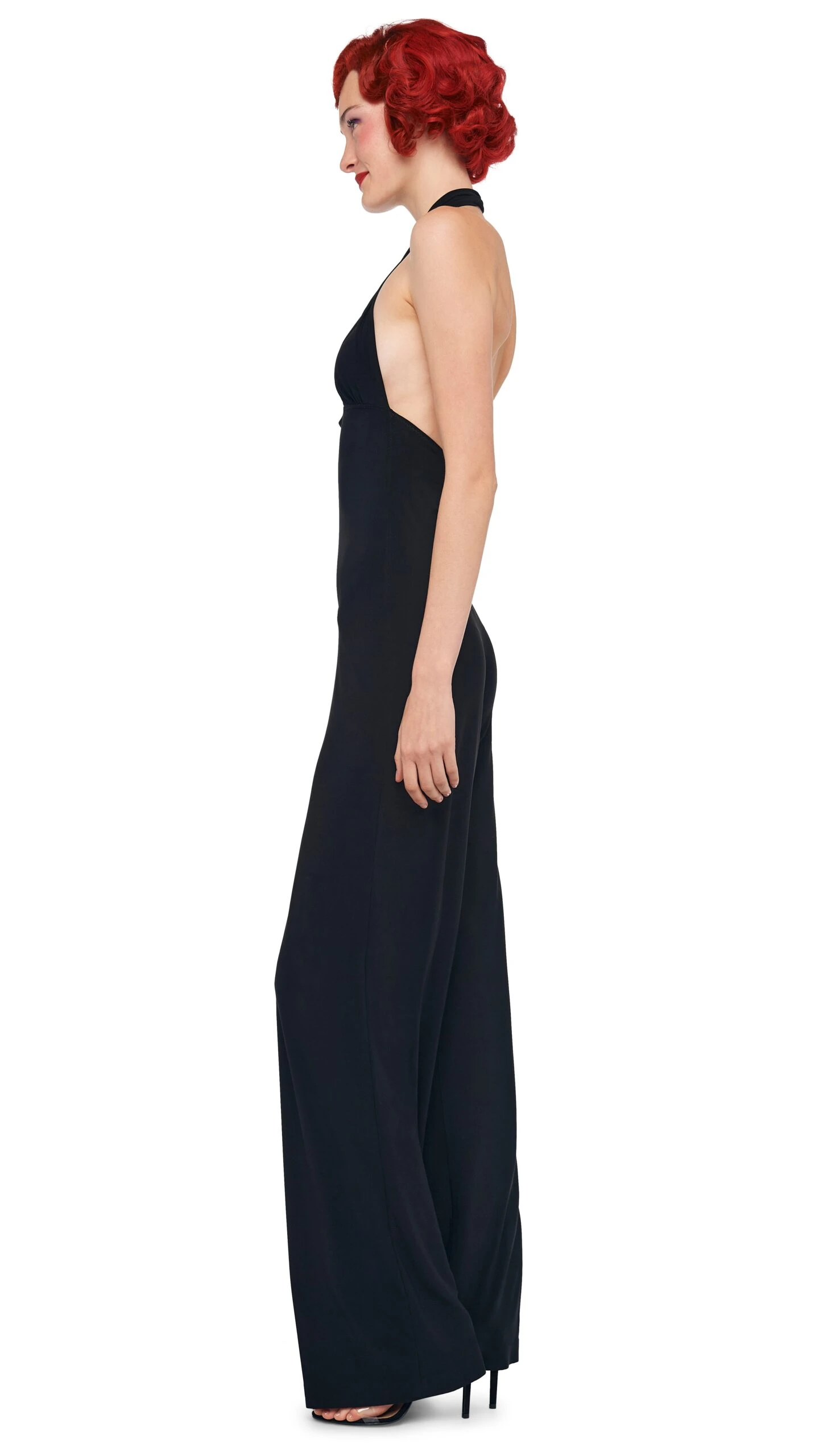 CROSS HALTER STRAIGHT LEG JUMPSUIT 2 CROSS HALTER STRAIGHT LEG JUMPSUIT - Image 2