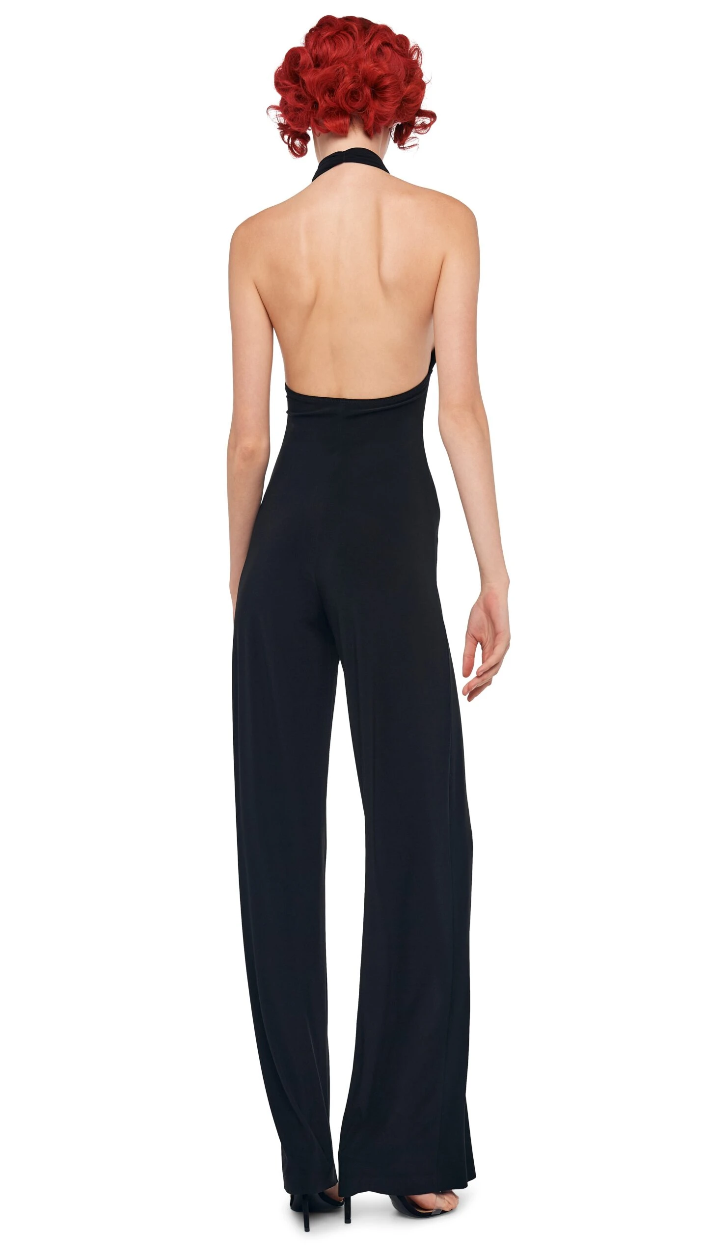 CROSS HALTER STRAIGHT LEG JUMPSUIT 3 CROSS HALTER STRAIGHT LEG JUMPSUIT - Image 3
