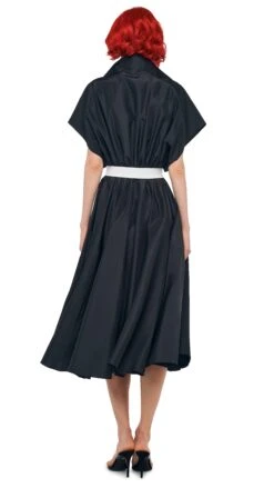 SUPER OS SLEEVELESS BF NK SHIRT FLARED DRESS -Norma Kamali 11 21 24pf25nk09948