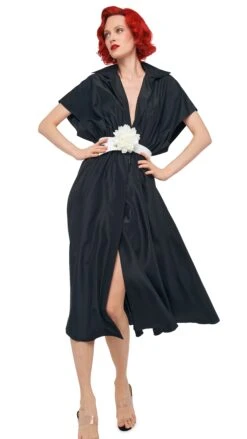 SUPER OS SLEEVELESS BF NK SHIRT FLARED DRESS -Norma Kamali 11 21 24pf25nk09983