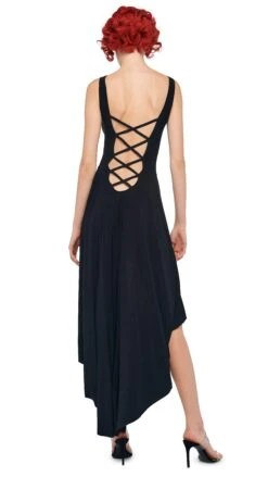 HI LOW SLEEVELESS X GOWN 10 HI LOW SLEEVELESS X GOWN -Norma Kamali 11 21 24pf25nk10163